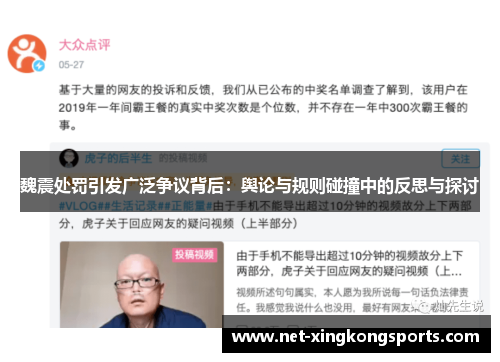 魏震处罚引发广泛争议背后：舆论与规则碰撞中的反思与探讨